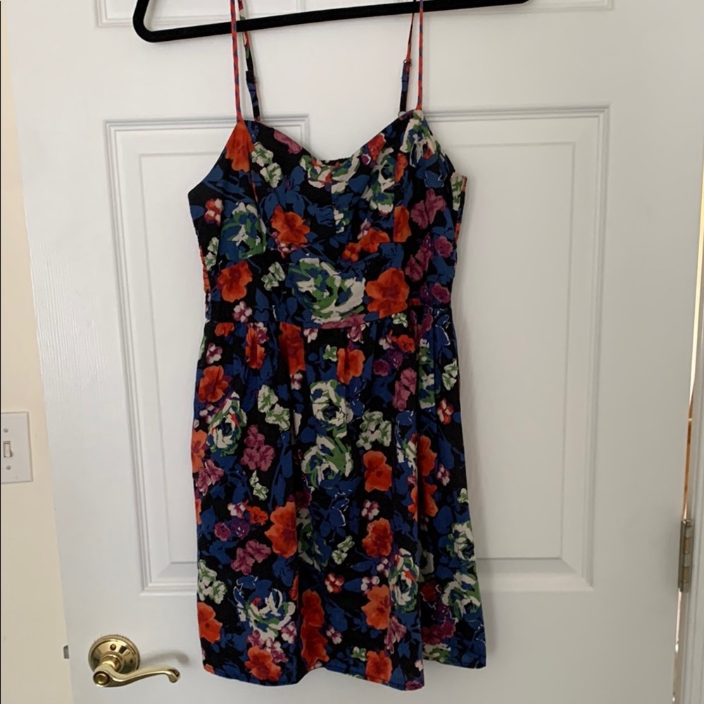Floral Multicolor Women's Dress